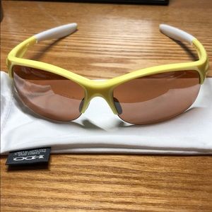 Yellow Oakley Commit Sport Glasses